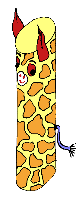 Giraffe van koker
