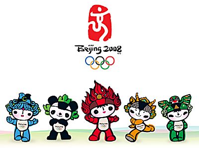 Mascottes olympische spelen 2008