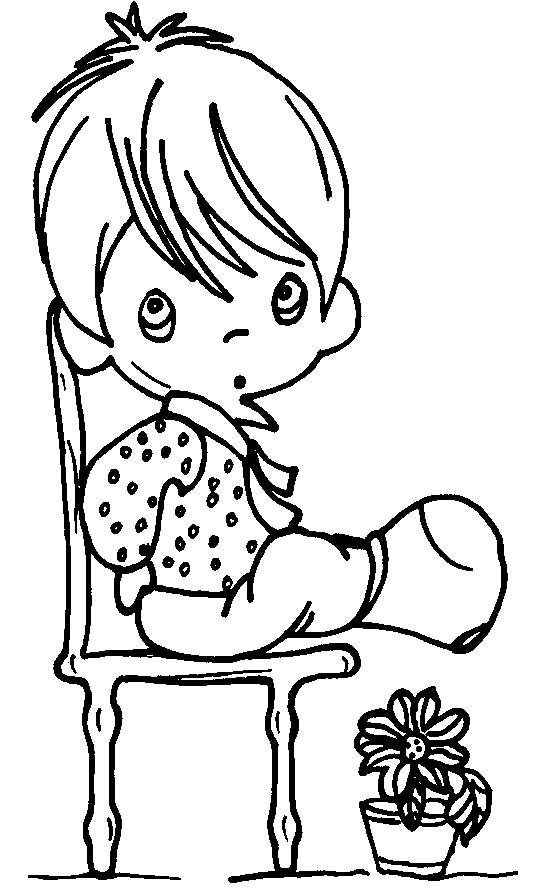 Meisje op stoel