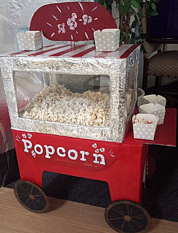 Popcorn verkoopstalletje