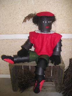 Zwarte Piet van bloempotjes